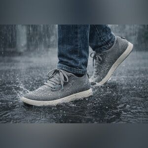 Vessi Women's Gray Knit Waterproof Sneakers